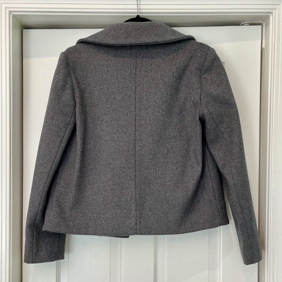 NWOT Tory Burch Jess Jacket in Grey Melange with Removable Cape - Picture 7 of 8